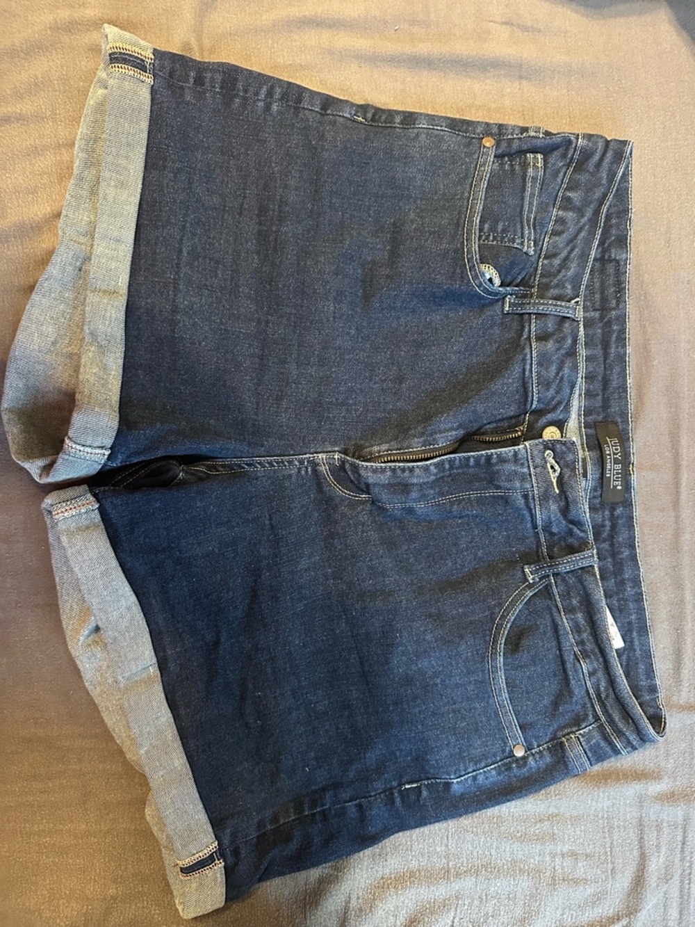 Judy Blue Dark Indigo Denim Waistband Label